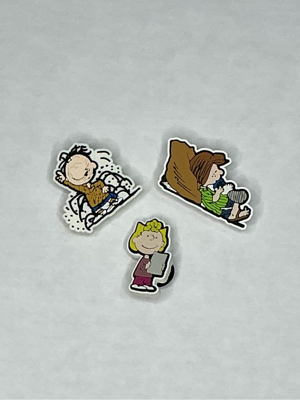 Jibbitz Peanuts Character Croc Charms - Multicolor (yellow, green, brown, pink)